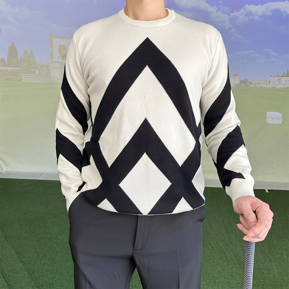남성골프니트 빅사이즈골프웨어 남성골프복 골프스웨터 - 상세 이미지 4