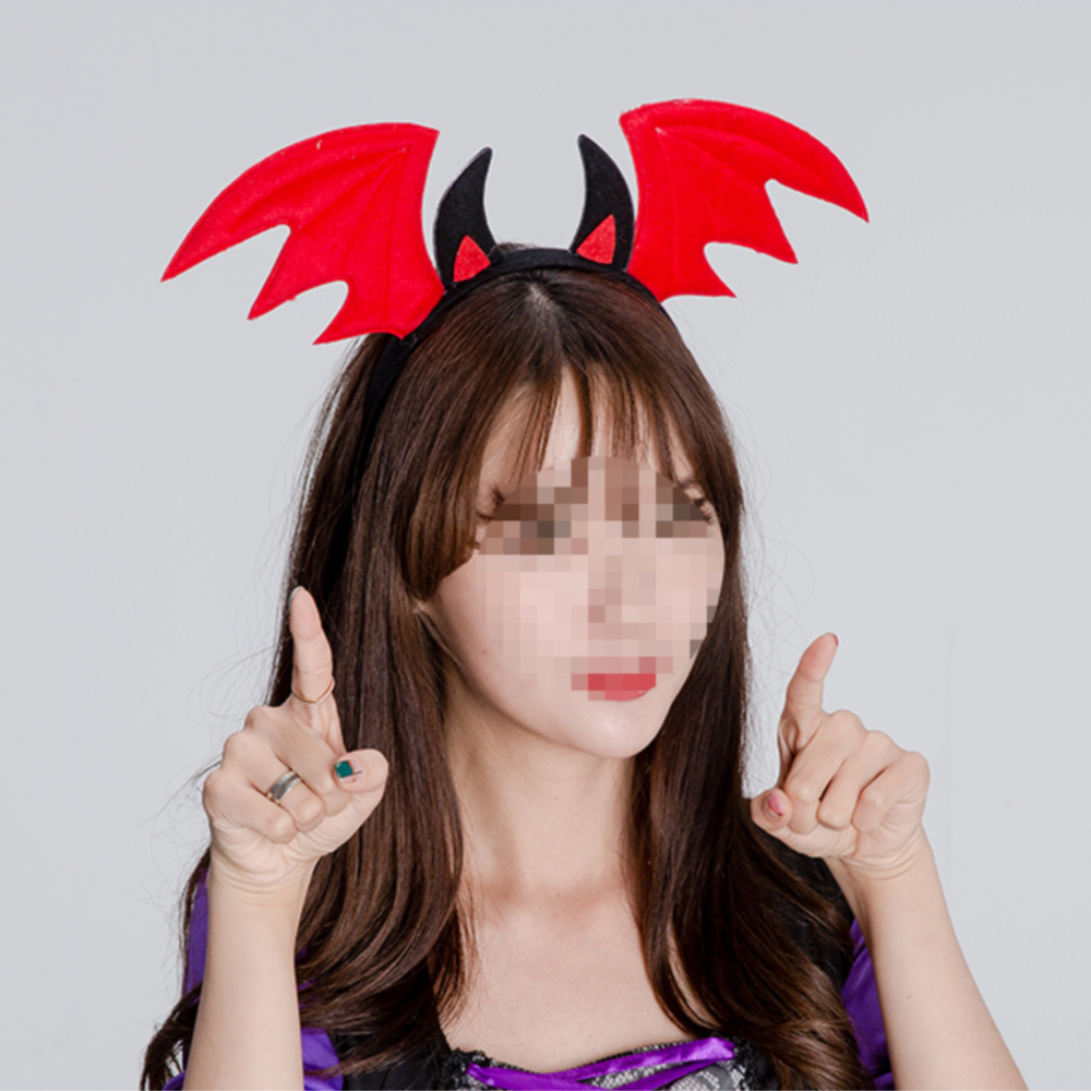 박쥐날개 머리띠 할로윈 코스튬 코스프레 이벤트 인생네컷 생일 파티 소품 용품 헤어밴드 - 상세 이미지 2