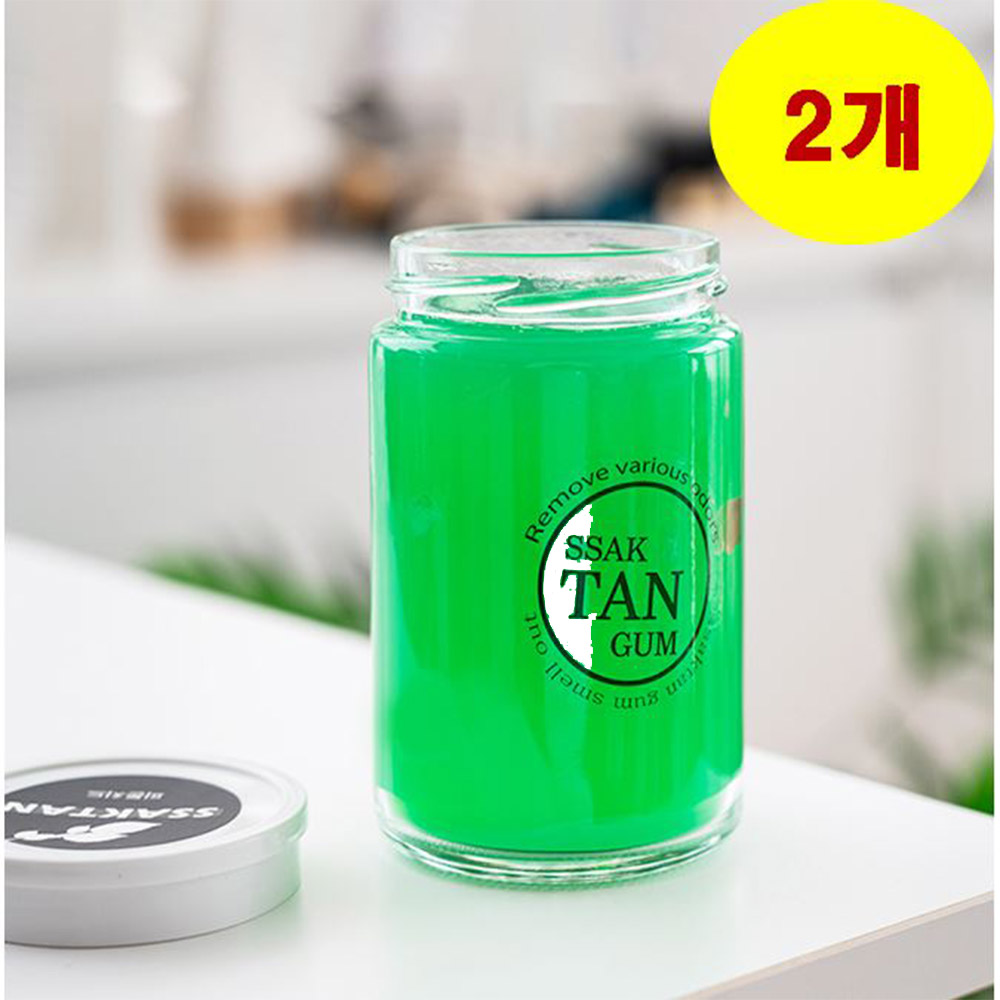 싹탄 차량 담배 냄새 제거 탈취제 차량 에어컨 차안 강력 냄새 제거 360g ,2개