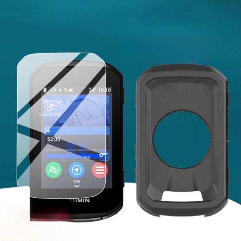 가민 엣지 850 550 보호 케이스 액정 필름 네비게이터 유리 화면 보호기 세트 - 상품 이미지