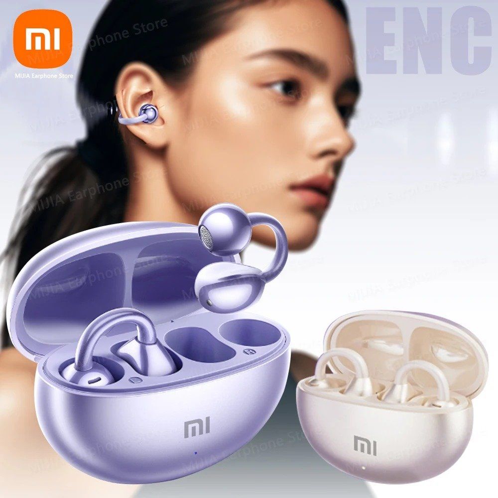 샤오미 미지아 무선 이어폰 오픈 이어폰 M91 클립 ENC 헤드셋 러닝용 운동용 오픈형 블랙 CHINA - 상품 이미지