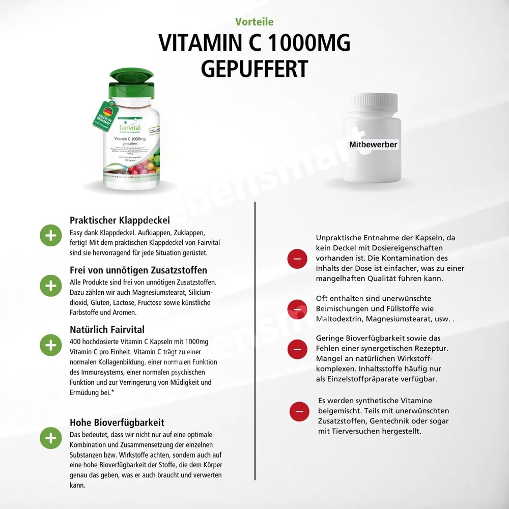페어바이탈 비타민C 1000mg 400캡슐 - 상세 이미지 4