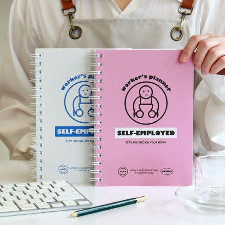 앨범 워커스 자영업자 플래너 (일하는 사람2 6개월 만년형)