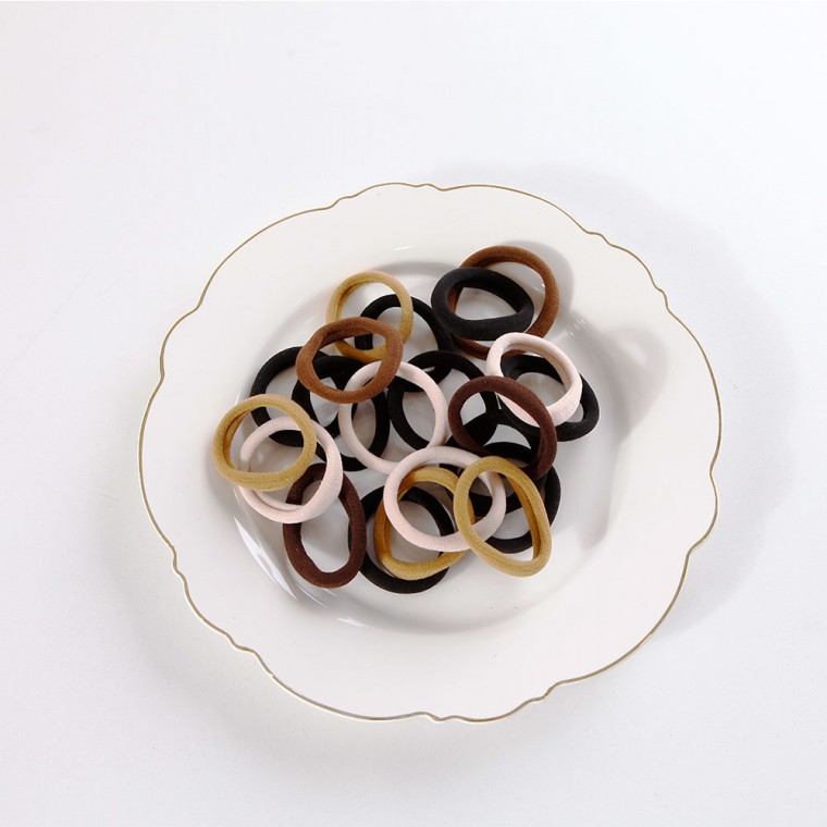 두꺼운 헤어끈 통통 머리끈 튼튼한 고무줄 20P - 메인 이미지