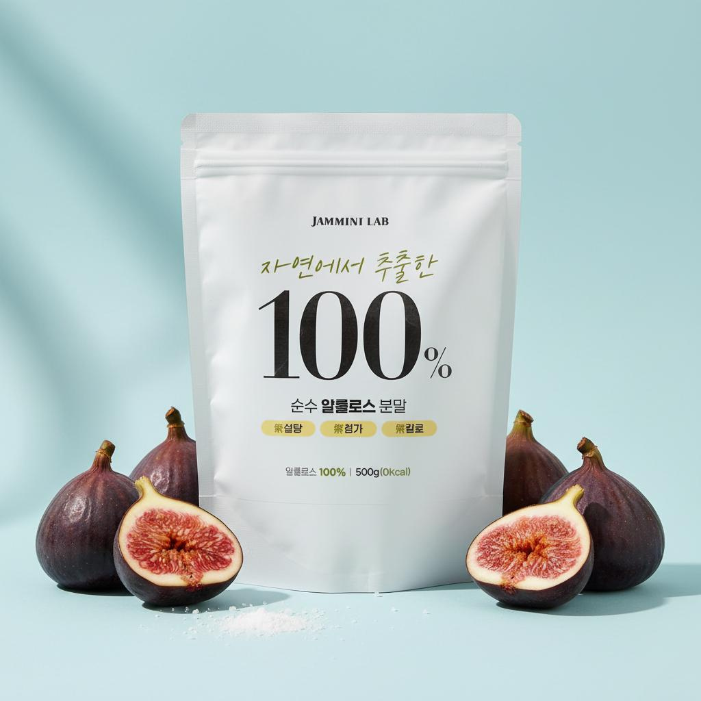 잼민트랩 알룰로스 가루 분말 대체당 설탕대체 저당 저칼로리 500g, 1개 - 메인 이미지