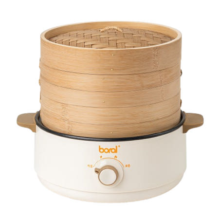 보랄 더 셰프 대나무 전기 찜기 멀티쿠커 1.7L