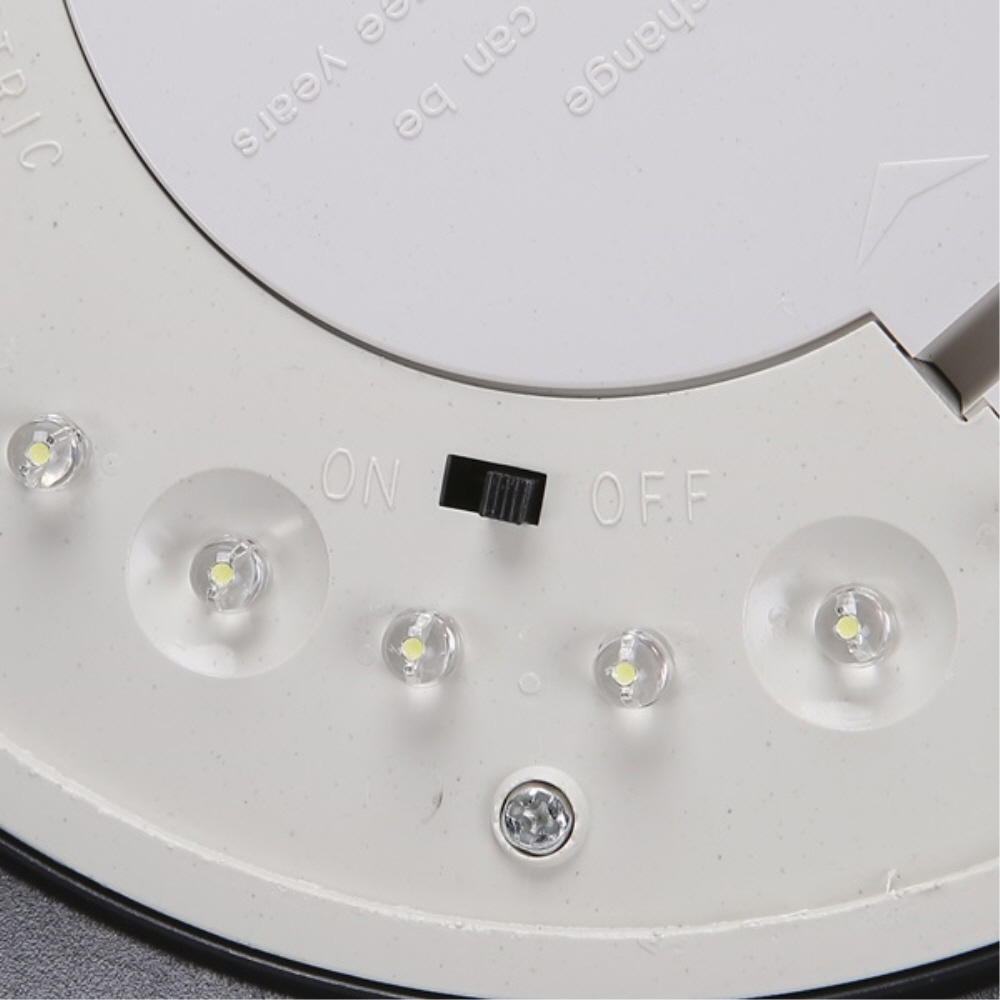 LED 태양광 벽등 정원등 24LED 12W 블랙 주광색 계단 테라스 팩형 잔디등 겸용 이미지 6