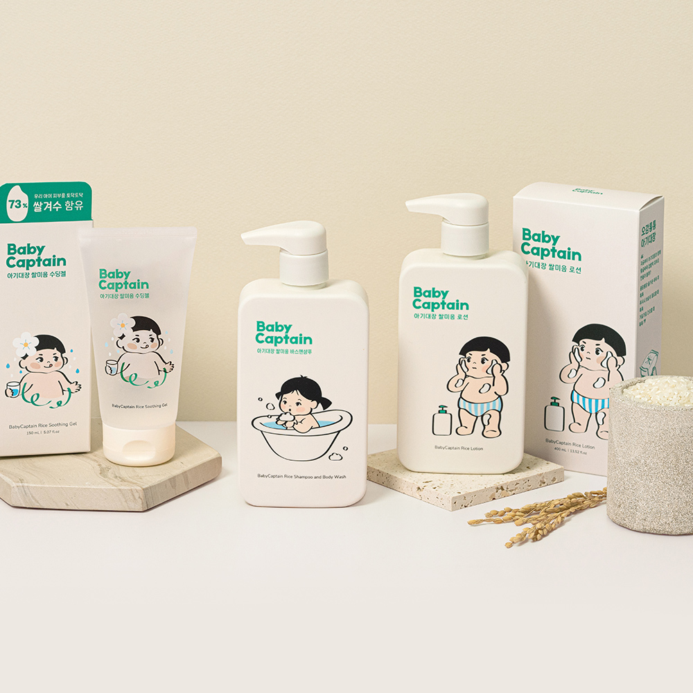 아기대장 아기 신생아 유아 키즈 베이비 쌀미음 고 보습 저자극 비건 로션 400ml, 쌀향, 1개