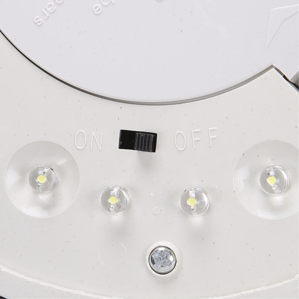 LED 태양광 벽등 정원등 24LED 12W 실버 주광색 계단 테라스 팩형 잔디등 겸용 이미지 6