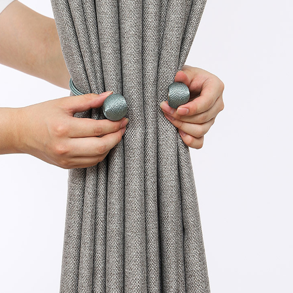 후사고리 커튼묶는끈 자석타이백 드롭 줄 커텐묶기 걸이 스트랩 고정 마그네틱커튼끈 2p