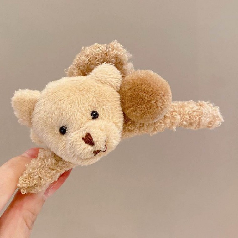 바나나핀 뽀글이집게핀 왕집게핀 곰돌이 리본삔 - 상품 이미지