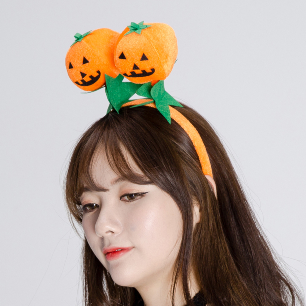할로윈 호박 머리띠 코스튬 코스프레 이벤트 인생네컷 생일파티 소품 용품 잭오랜턴 헤어밴드 - 상세 이미지 2