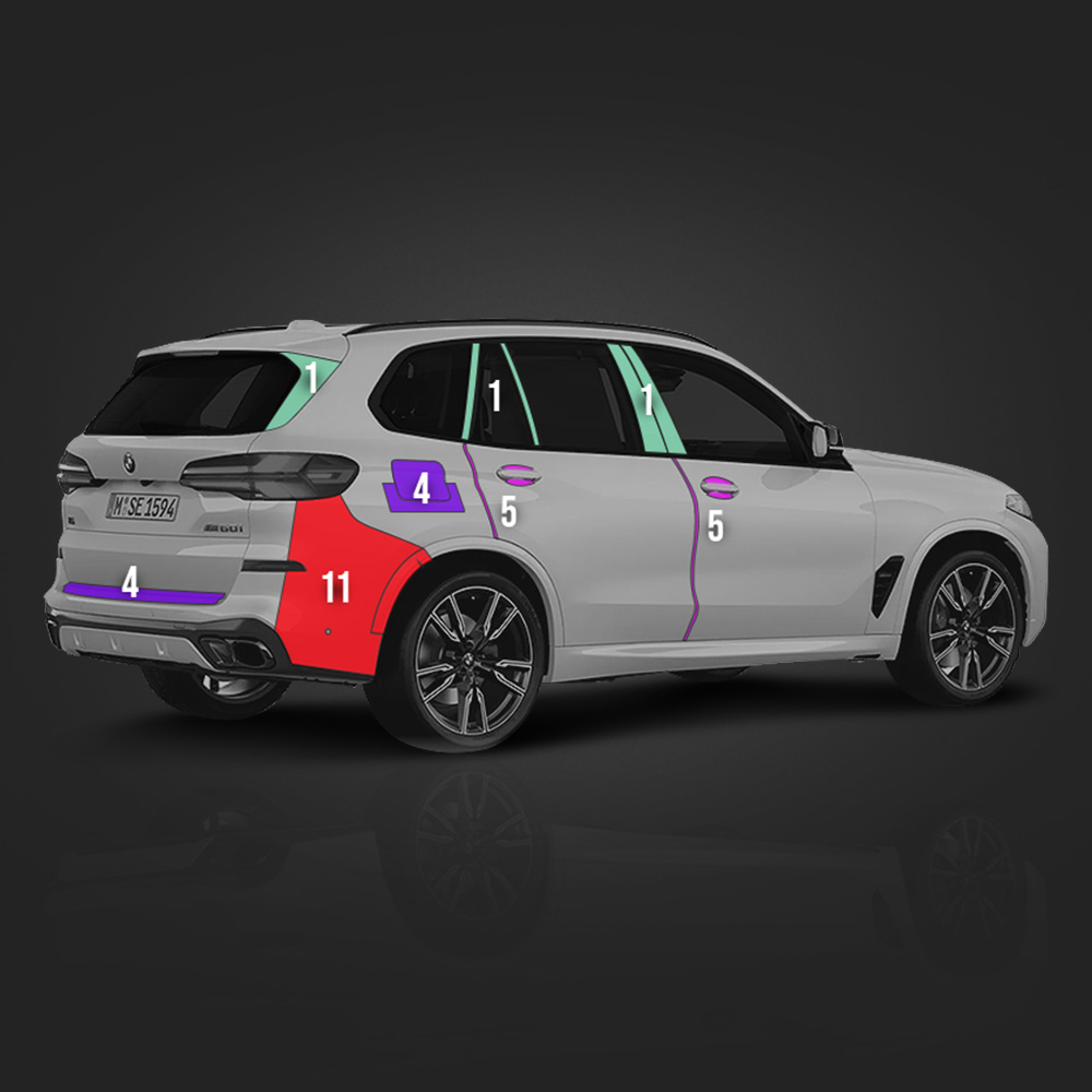 저스트쉴드 BMW X5 LCI MSP PPF필름 B/C/D필러 부분구매 - 상세 이미지 3