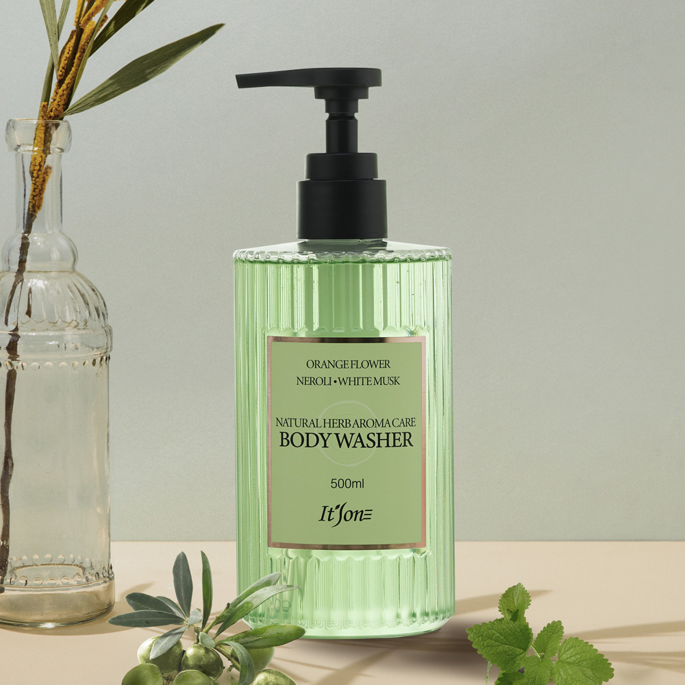 잇츠원 네츄럴 허브 아로마 바디워시 500ml 보습·진정 케어 데일리케어 - 상품 이미지