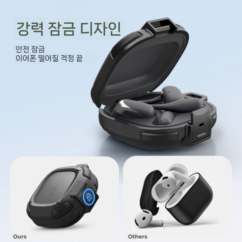 샥즈 오픈핏2 보호 T920 케이스 잠금 고정 하드 커버 후크 고리 - 상세 이미지 3