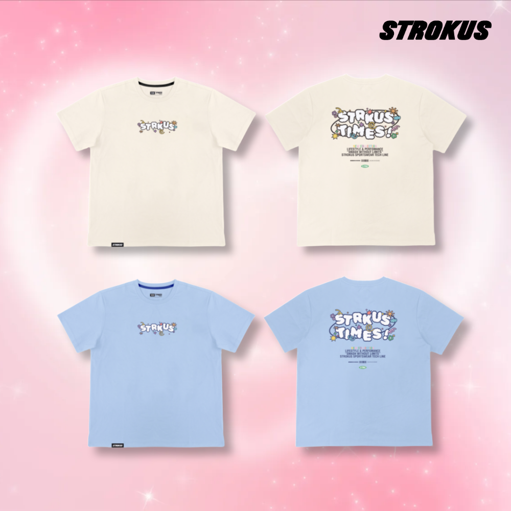 스트로커스 남녀공용 오버핏 반팔 티셔츠 배드민턴 상의 STRT-2535 - 상품 이미지
