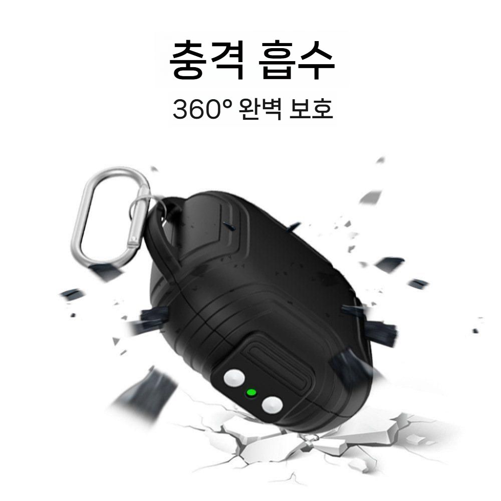 샥즈 오픈핏2 에어 보호 케이스 T511 소프트 실리콘 보호 커버 메탈 버클 - 상세 이미지 2