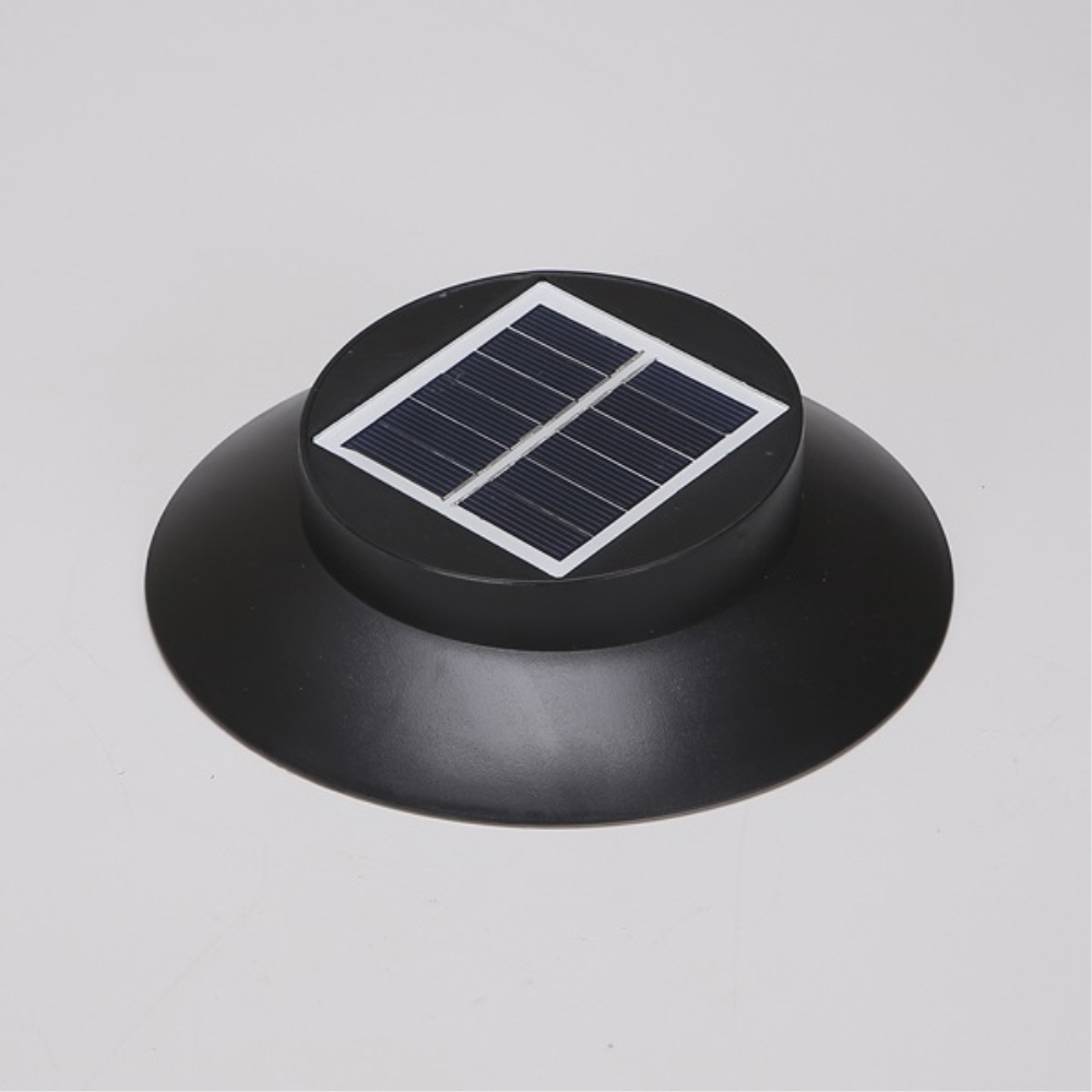 LED 태양광 벽등 정원등 24LED 12W 블랙 주광색 계단 테라스 팩형 잔디등 겸용 - 상세 이미지 3