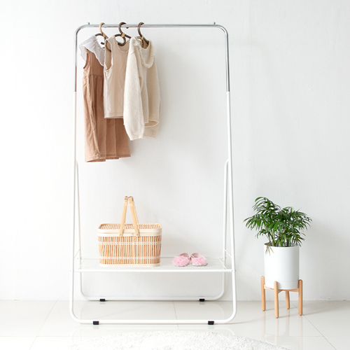 트레고 모던하우스 스탠드행거 이동식 옷걸이행거 철제 선반 드레스룸 옷가게
