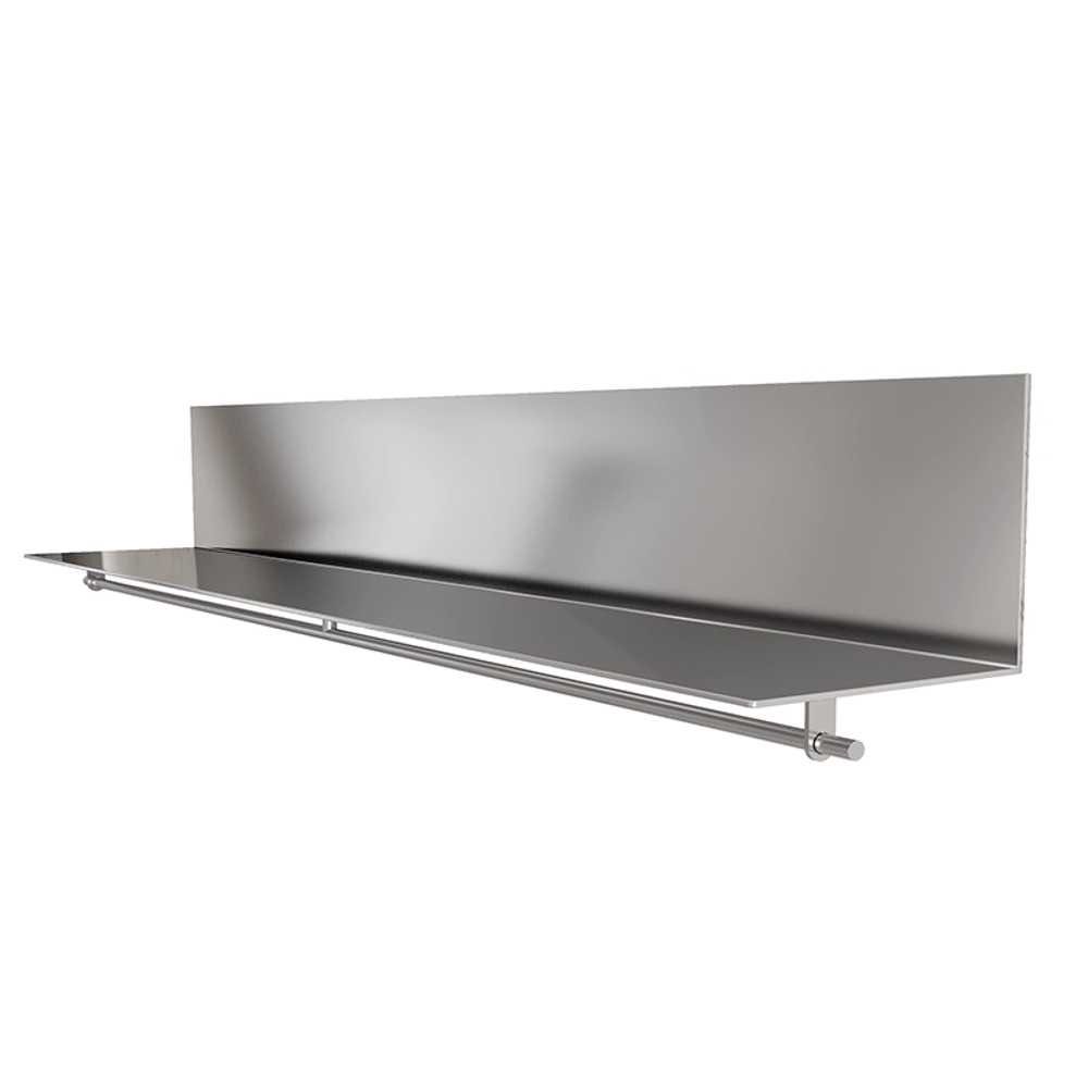 옷가게 스텐 벽행거 선반 의류매장 진열 인테리어용 옷걸이봉 포함 80x28x30cm - 상세 이미지 3