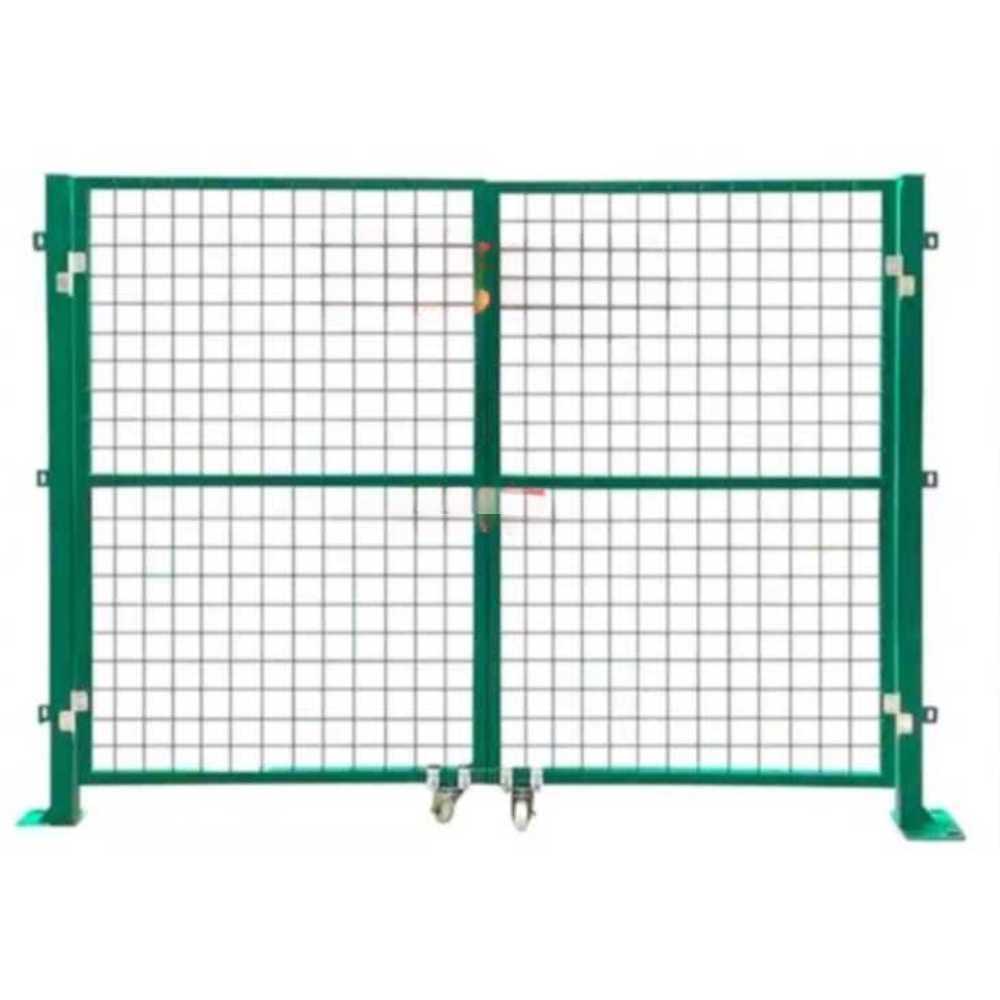 철제 메쉬 철사망 대문 실외 견고한 출입구 펜스 문 1.5m x 1.2m + 진흙탕/잠금 - 상품 이미지