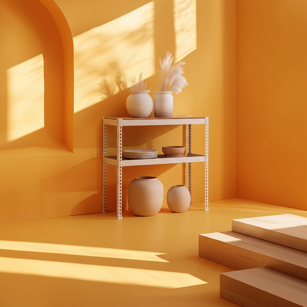 철제선반 12T합판 무볼트 조립식 앵글 창고 베란다 스피드랙 V2 300300330 2단