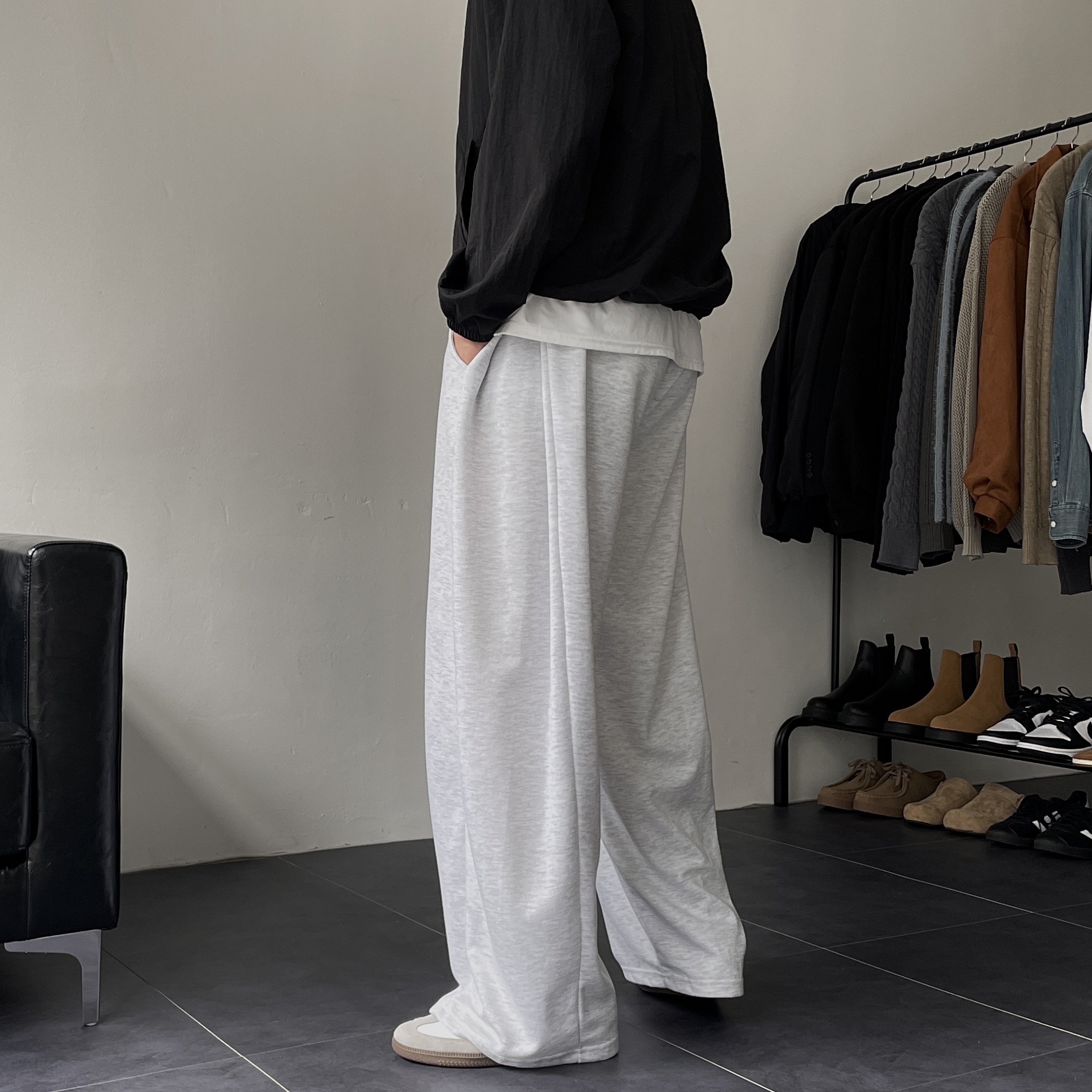 1+1 스웻팬츠 벌룬팬츠 남자통바지 - 상세 이미지 2