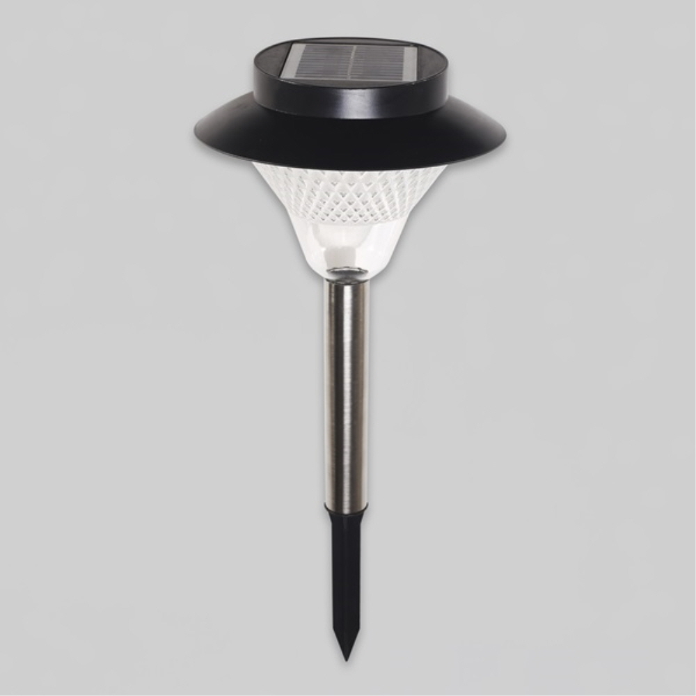 LED 태양광 벽등 정원등 32LED 16W 블랙 주광색 계단 테라스 팩형 잔디등 겸용 - 상세 이미지 2