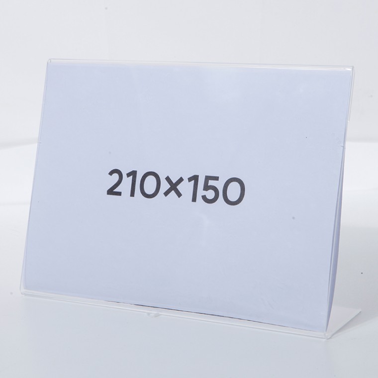 21x15cm 투명 아크릴 메뉴판 가격표 진열 스탠드 - 메인 이미지