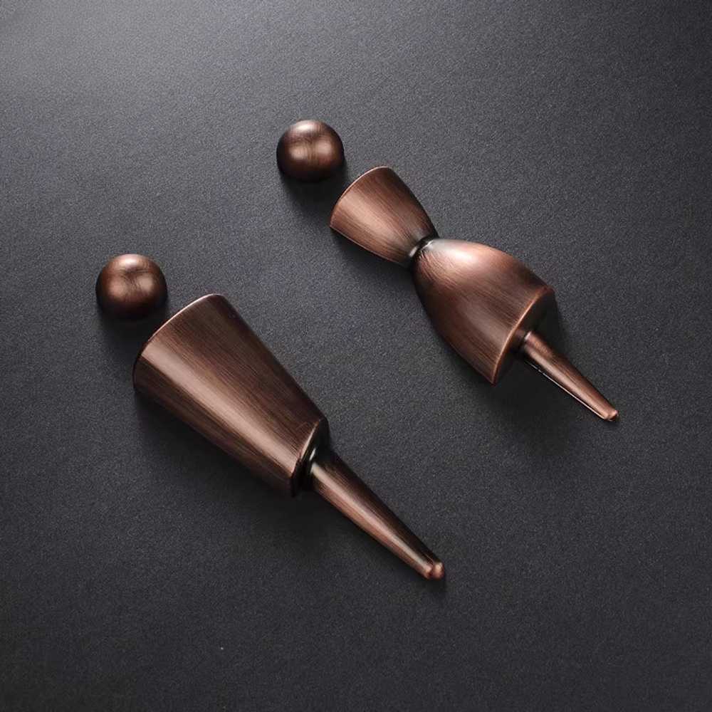 화장실 문패 로즈골드 인테리어 감성 문 표시 표지판 옐로우 브론즈 19cm - 상세 이미지 2