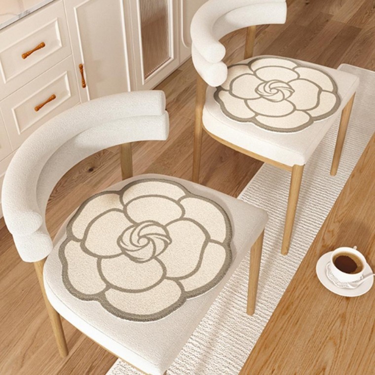 휴대용 쿠션방석 차방석 좌식 플라워 벤치방석 미니