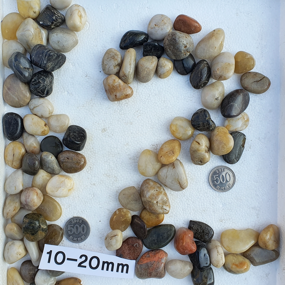 우화석자갈 고광택(3kg 1봉) 3가지사이즈 조경정원 해미석landscape pebble - 상세 이미지 4