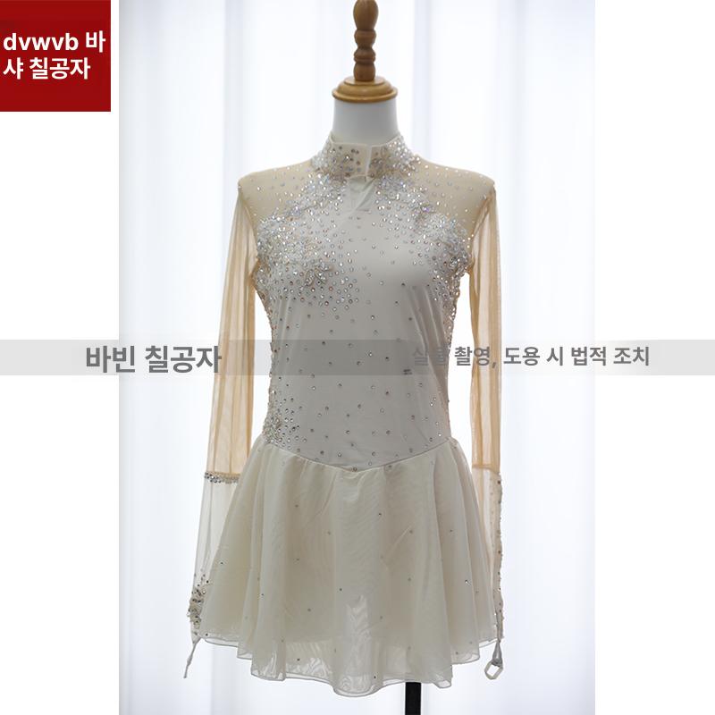 피겨드레스 피겨 스케이팅 대회복 공연복 스커트 의상 - 상세 이미지 4