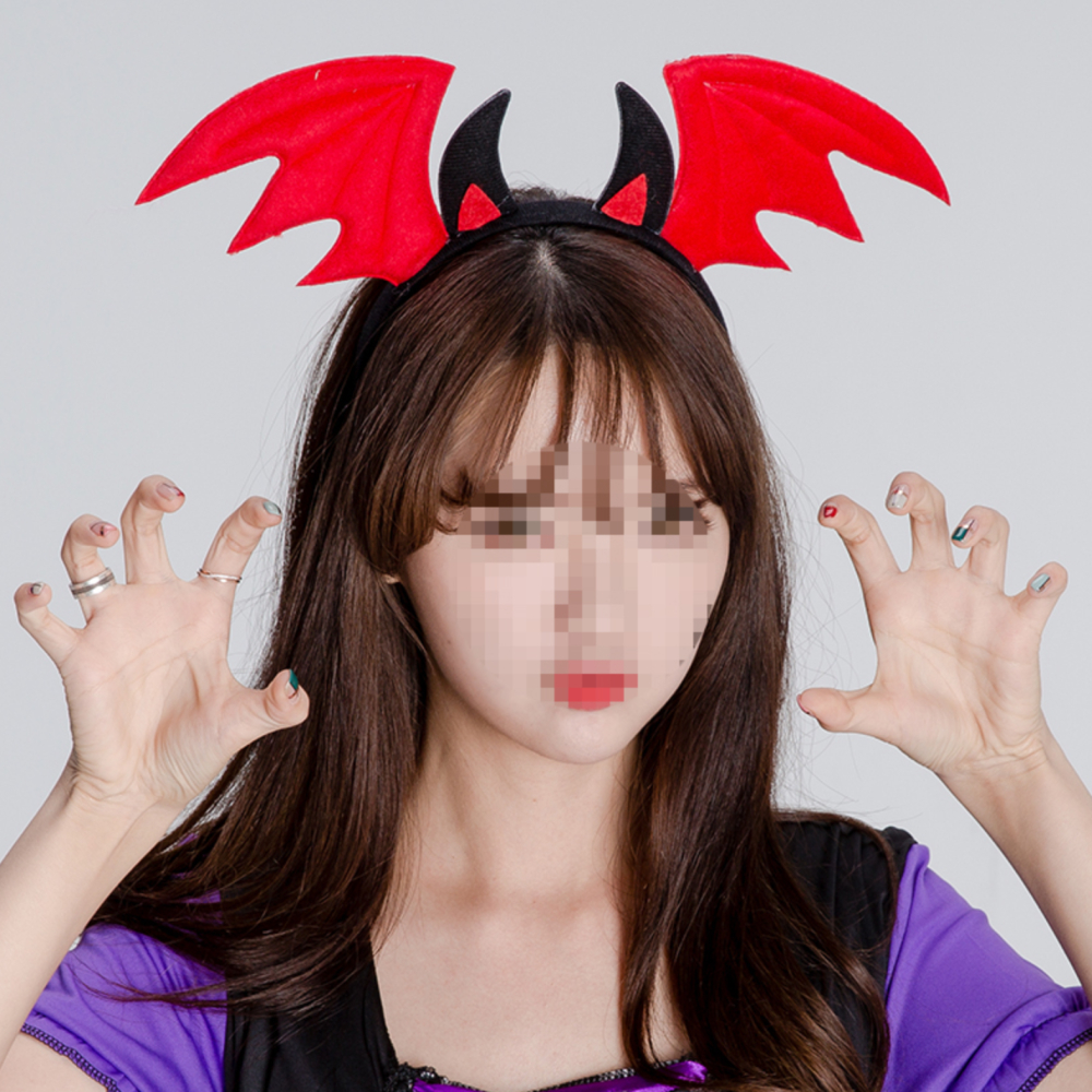 박쥐날개 머리띠 할로윈 코스튬 코스프레 이벤트 인생네컷 생일 파티 소품 용품 헤어밴드 - 상세 이미지 3