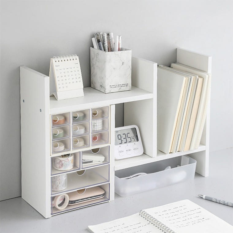 책상 미니 책장 이미지