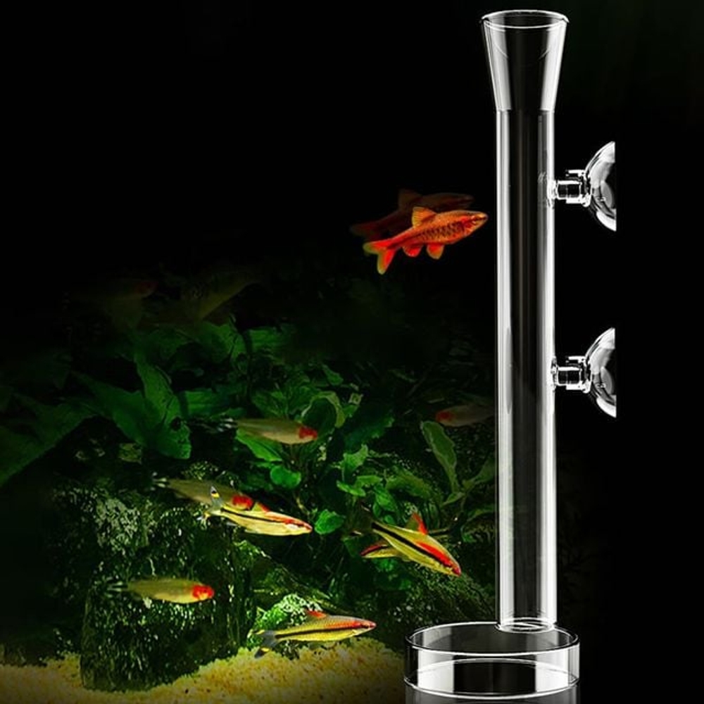 고운물 유리 피딩실린더 세트 25cm 35cm 어항용품