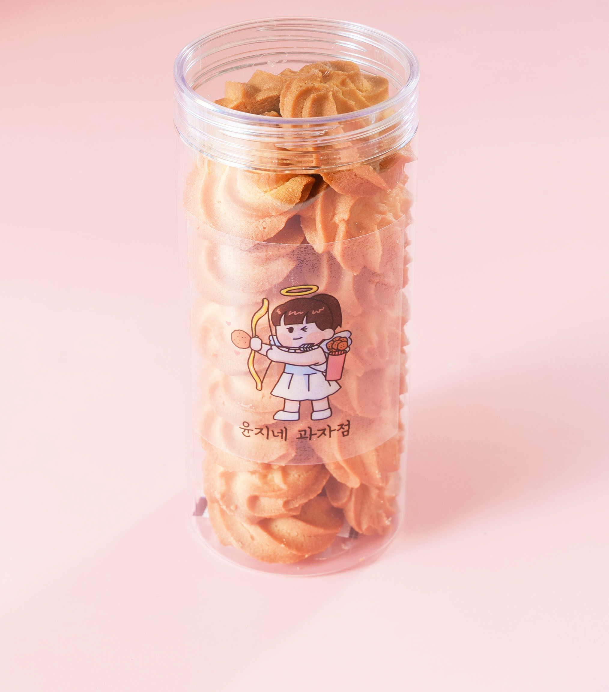 윤지네과자점 무염버터 서울우유생크림 부드러운 로즈쿠키 420g, 1개 - 메인 이미지