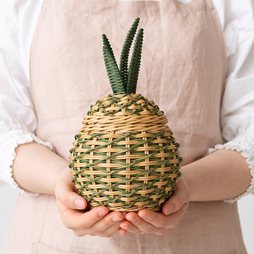라탄 장난감바구니 수납 바스켓 정리 과일모양 원형 옷 야채 소품 머쉬룸