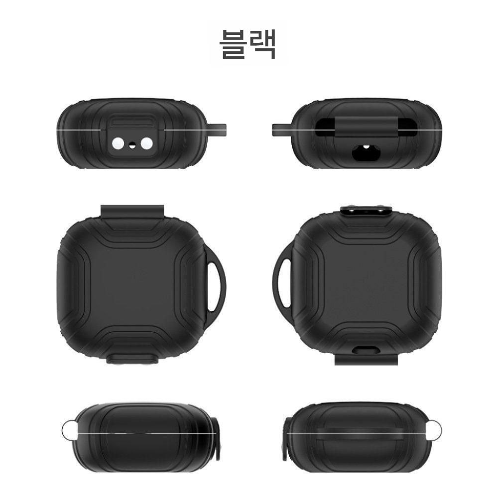 샥즈 오픈핏2 에어 보호 케이스 T511 소프트 실리콘 보호 커버 메탈 버클 - 상세 이미지 4