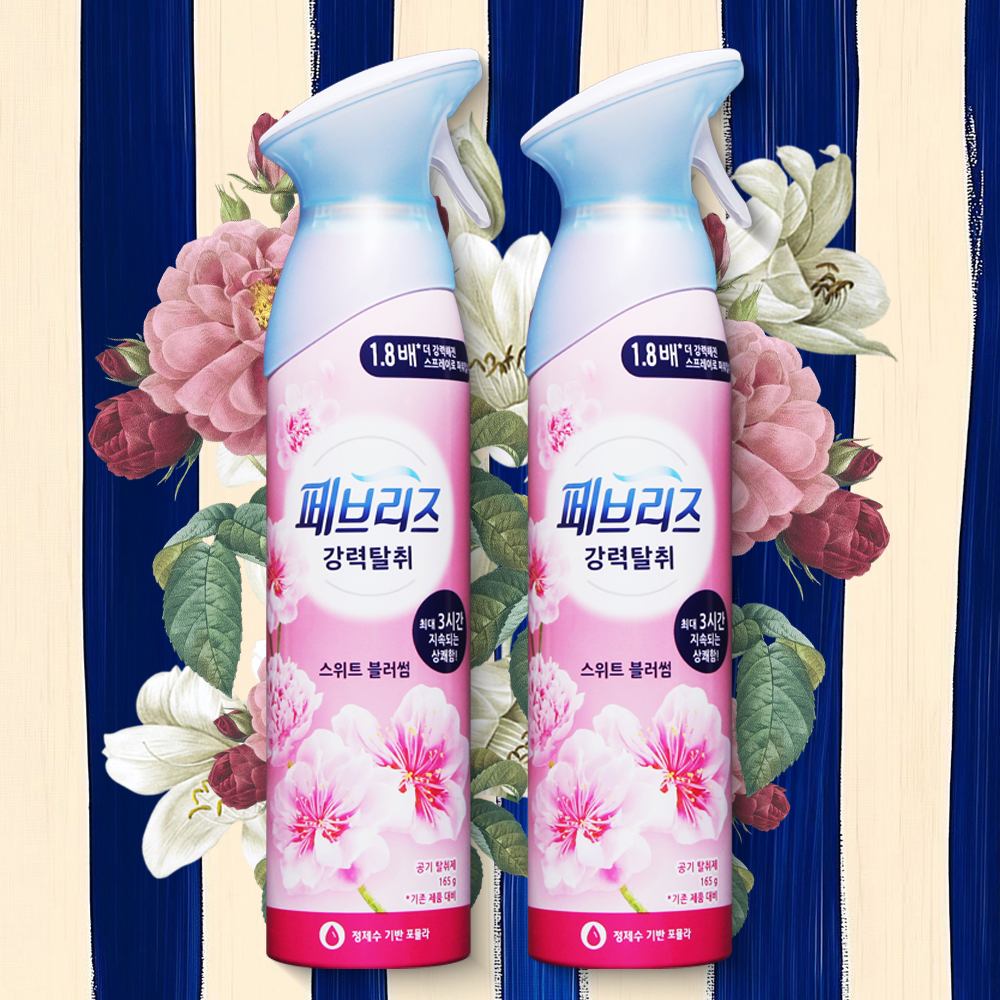페브리즈 에어 스위트 블러썸 공기탈취제 165g 2개 냄새제거 룸스프레이 - 메인 이미지