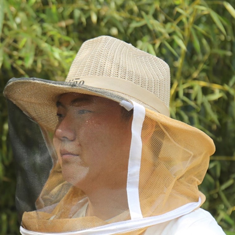 망사 방충모자 벌레차단 벌망 모자 낚시 햇빛가리개 - 상품 이미지