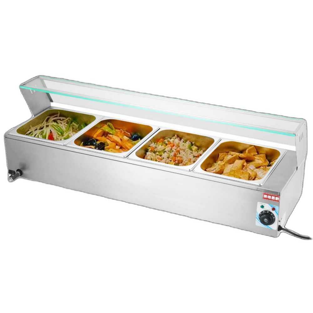 보온기 업소용 중탕기 밧드 식당 단체 급식 전용 장비 대형 3칸 - 상품 이미지