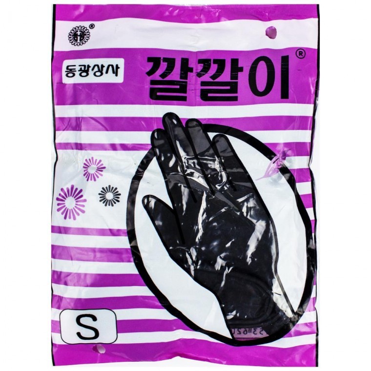깔깔이 미용장갑 소형 10매-흑색 - 메인 이미지