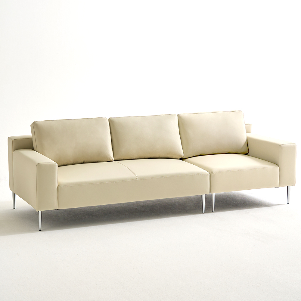 아르코 비건 3인용 거실 쇼파 푹신한 신소재 가죽 소파