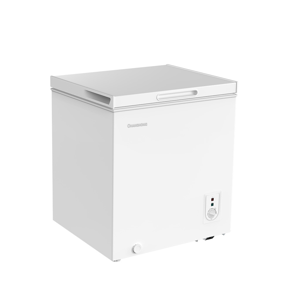 창홍 소형 미니 냉동고 뚜껑형 가정용 원룸 화이트 66L