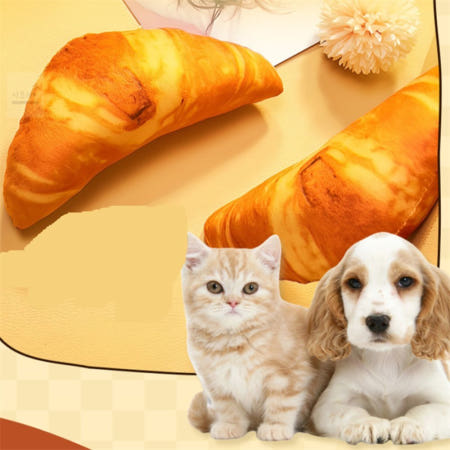 사모아플러스 강아지 장난감 개장난감 흥미유발 빵모양인형