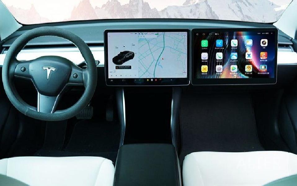 테슬라 Tesla 주니퍼 Model Y 3 조수석 디스플레이 듀얼 화면 액정 테블릿 - 상세 이미지 2