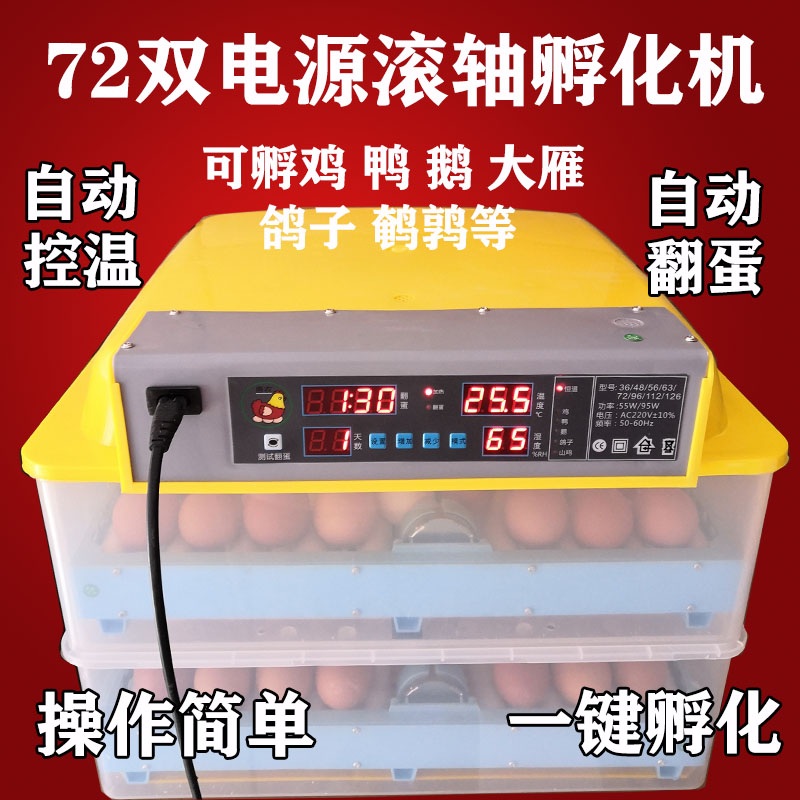 병아리부화기 메추리 달걀 온도조절기 부화용 오리 자동 인큐베이터 계란 - 상세 이미지 2