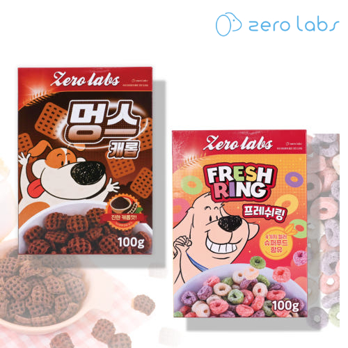 제로랩스 강아지시리얼 프레쉬링 100g, 국내산 슈퍼푸드 가수분해연어 저알러지 구운간식 기능성 케어 강아지 화식 간식 - 상세 이미지 4