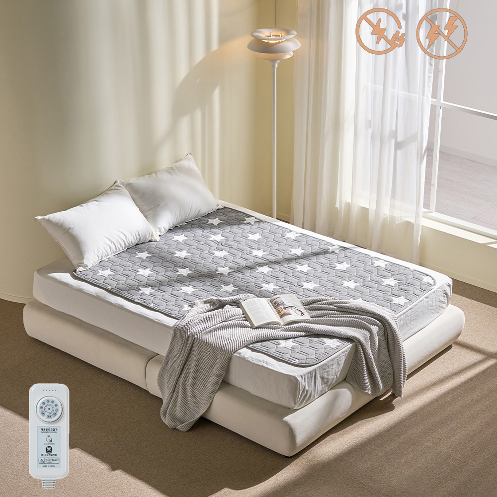전기요 안전 무자계 전자파안심 탄소매트 1인용 전기장판 웨이브스타 미니싱글